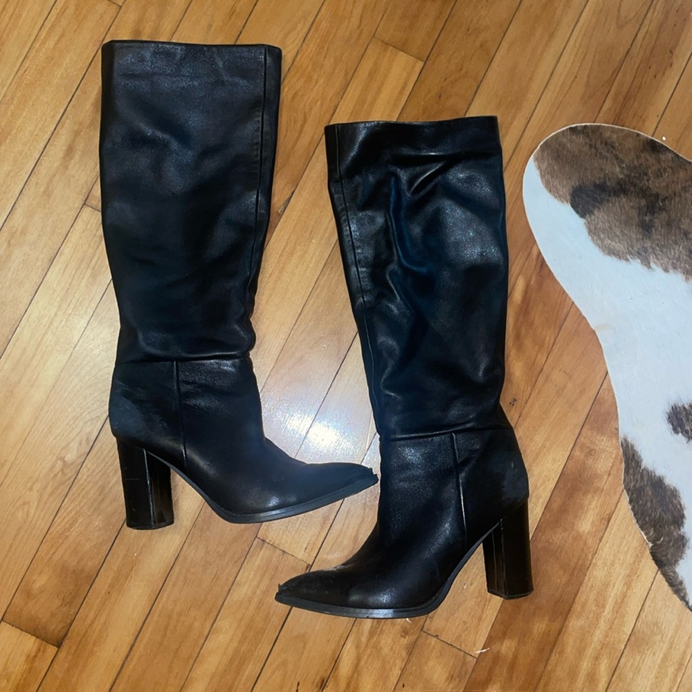 Nine West knee high black boots